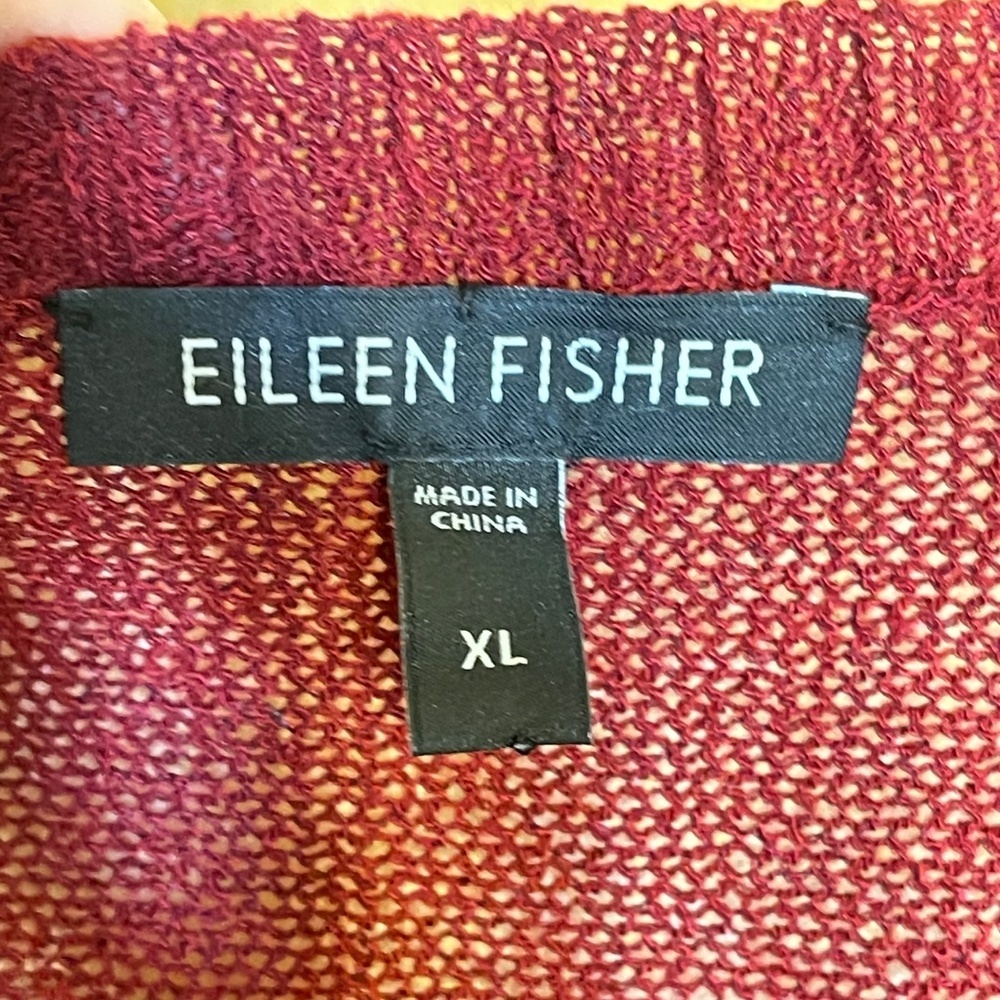 Eileen Fisher Red Women's Top - Picture 3 of 7